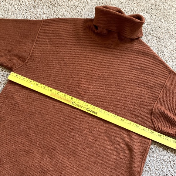 Free People burnt sienna cowl neck sweater - Picture 3 of 11